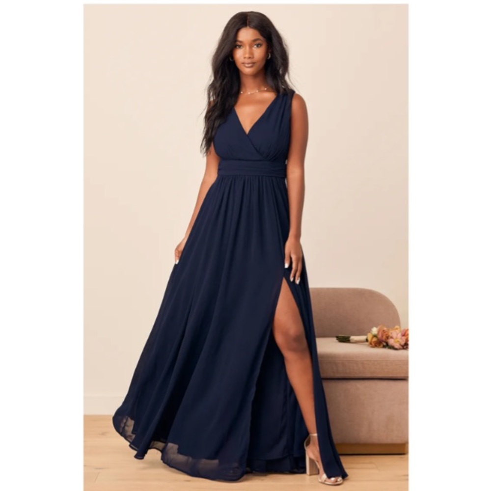 prom dress!! navy size x-large!! brand: lulus